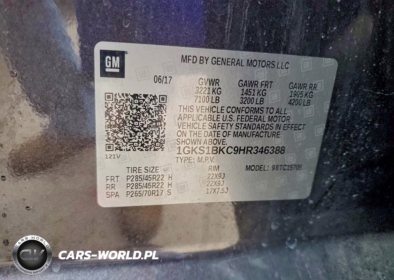 2017 GMC Yukon Slt VIN:1GKS1BKC9HR346388 - 13