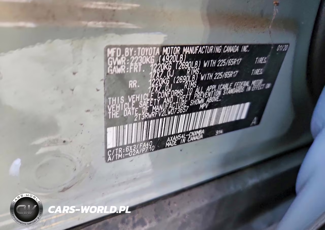 2020 Toyota Rav4 Hybrid Xle VIN:2T3RWRFV2LW073657 - 12