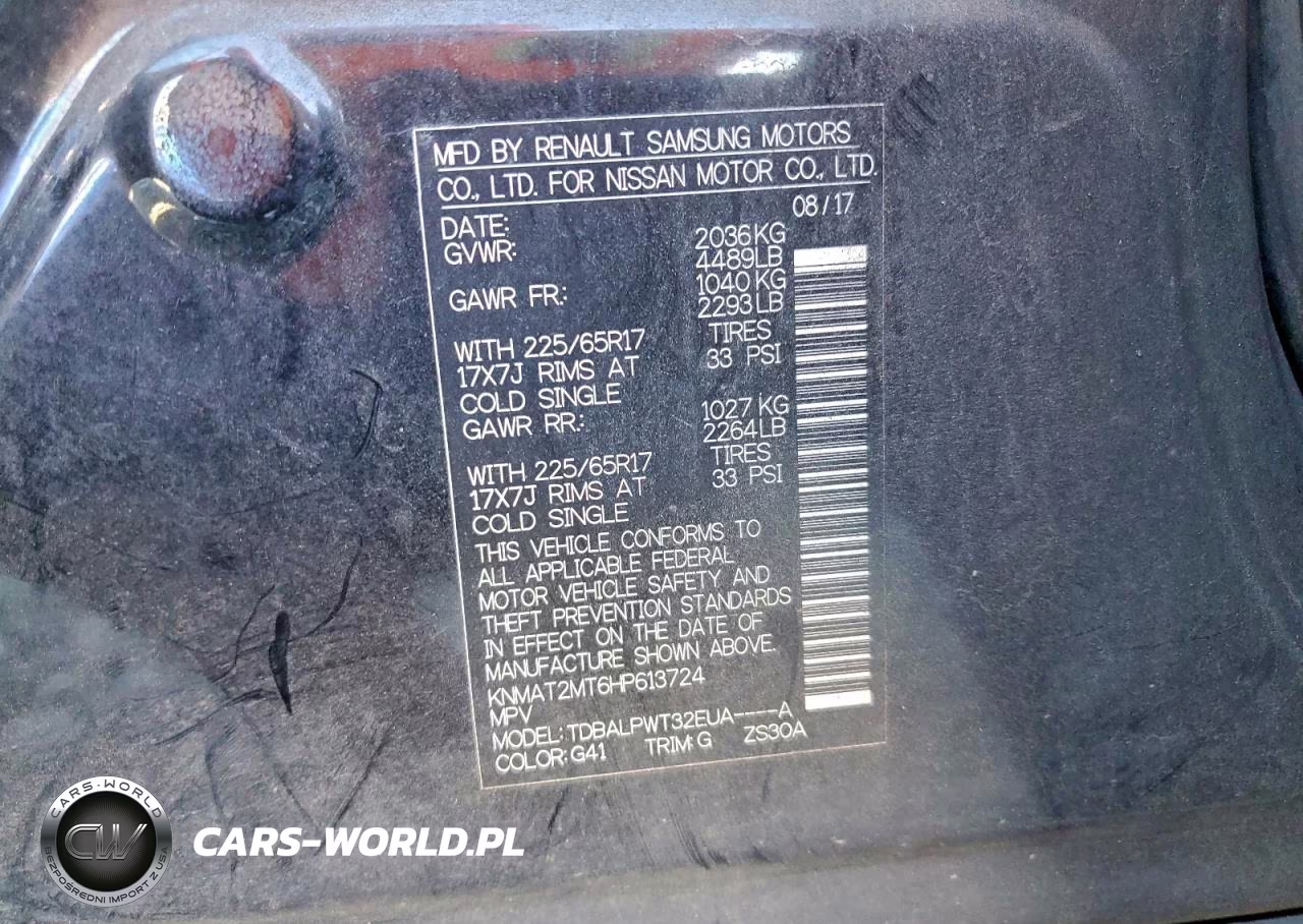 2017 Nissan Rogue S VIN:KNMAT2MT6HP613724 - 13
