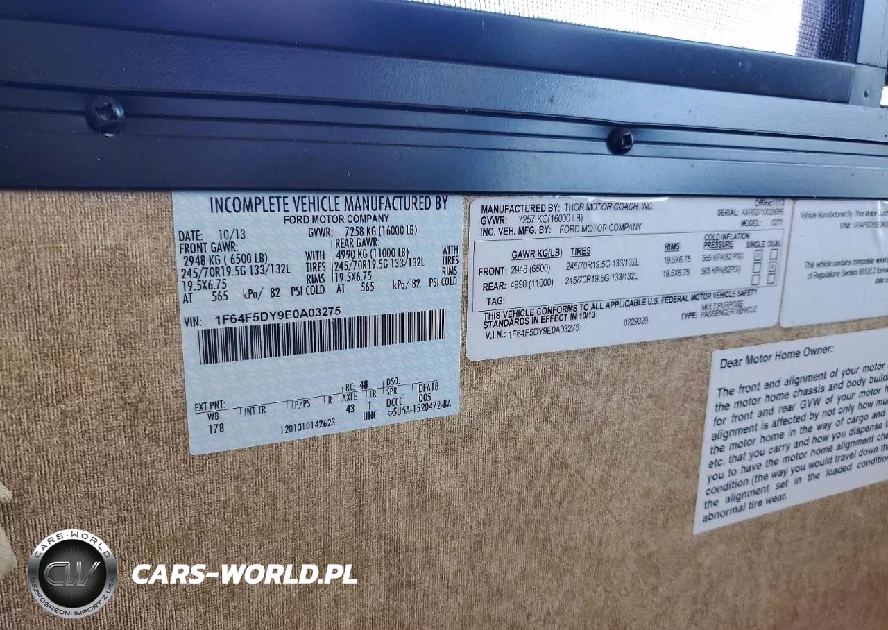 2014 Ace Recreational Vehicle VIN:1F64F5DY9E0A03275 - 10