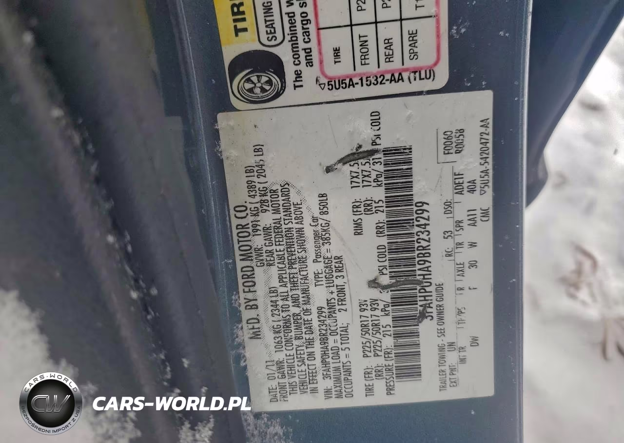 2011 Ford Fusion Se VIN:3FAHP0HA9BR234299 - 13