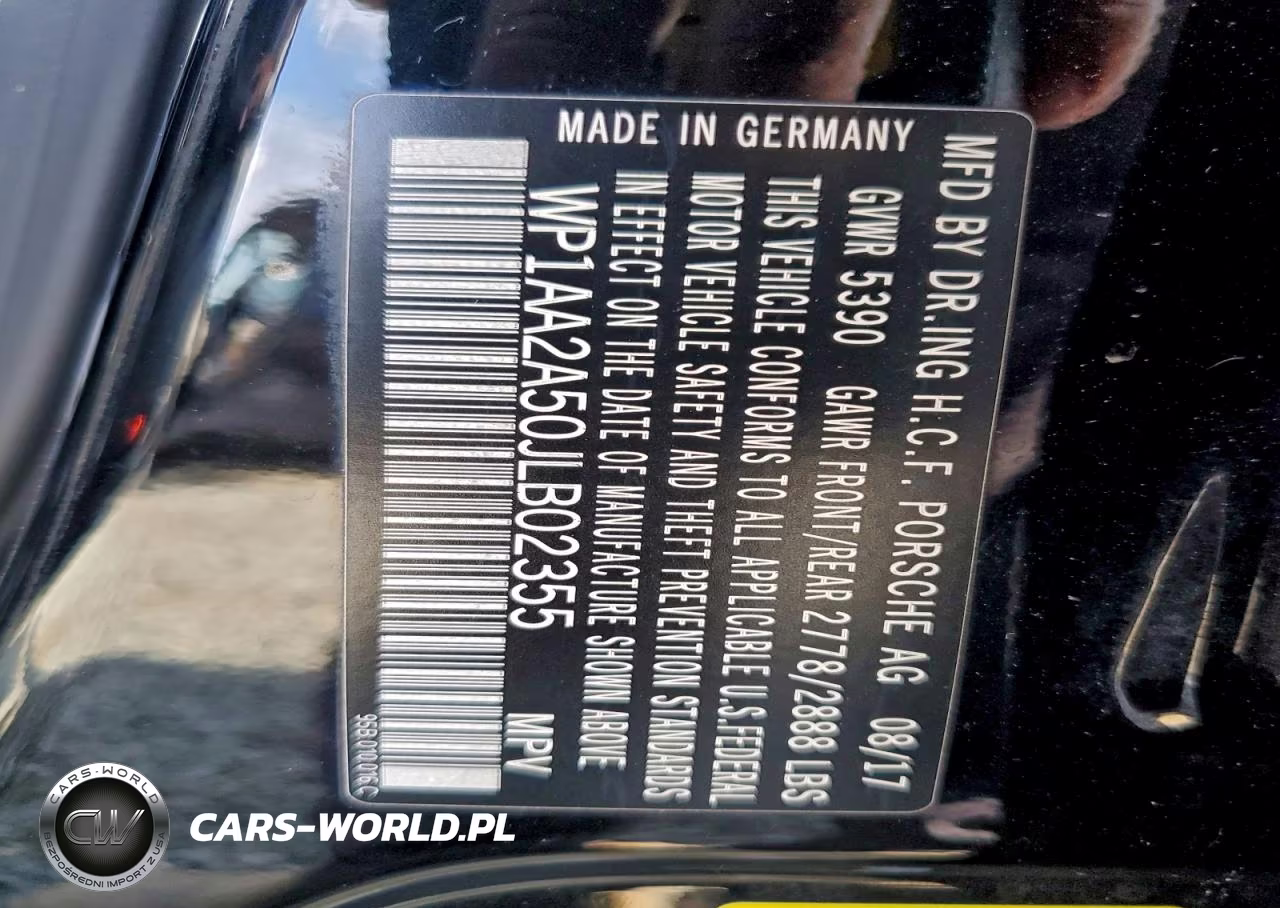 2018 Porsche Macan VIN:WP1AA2A50JLB02355 - 13
