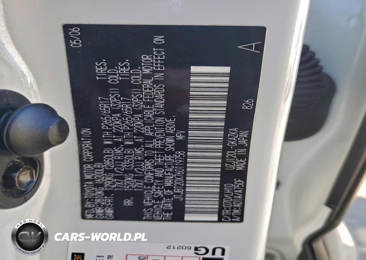 2006 Lexus Gx 470 Base VIN:JTJBT20X760119758 - 12