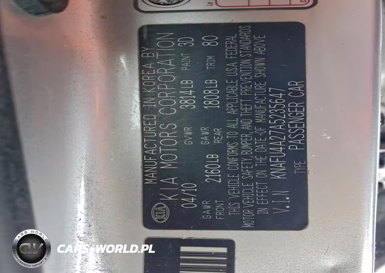 2010 Kia Forte Ex VIN:KNAFU4A27A5235647 - 12