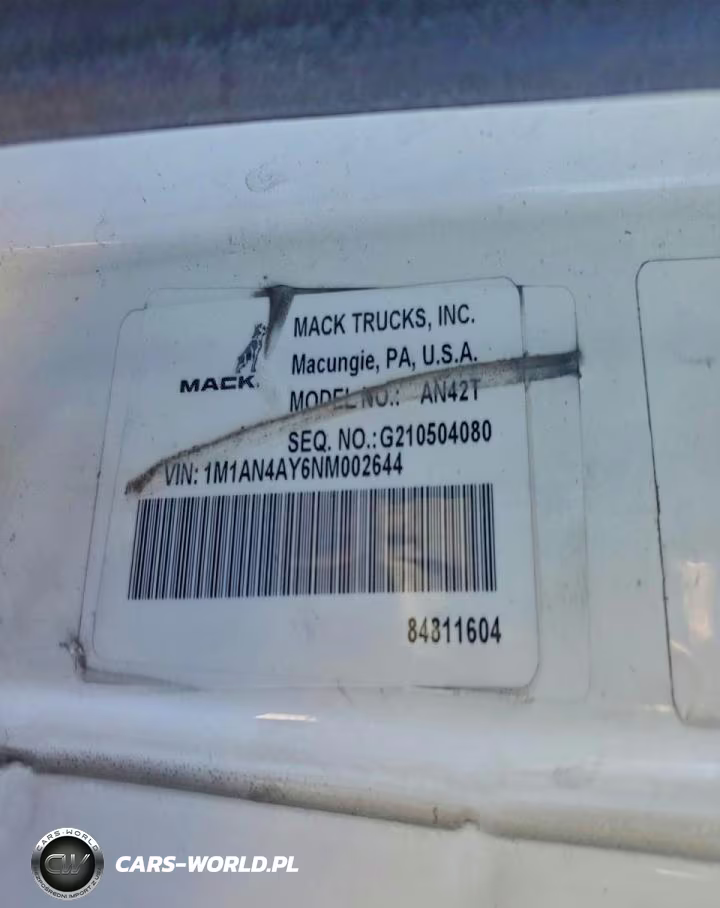 2022 Mack Anthem Semi Truck VIN:1M1AN4AY6NM002644 - 10