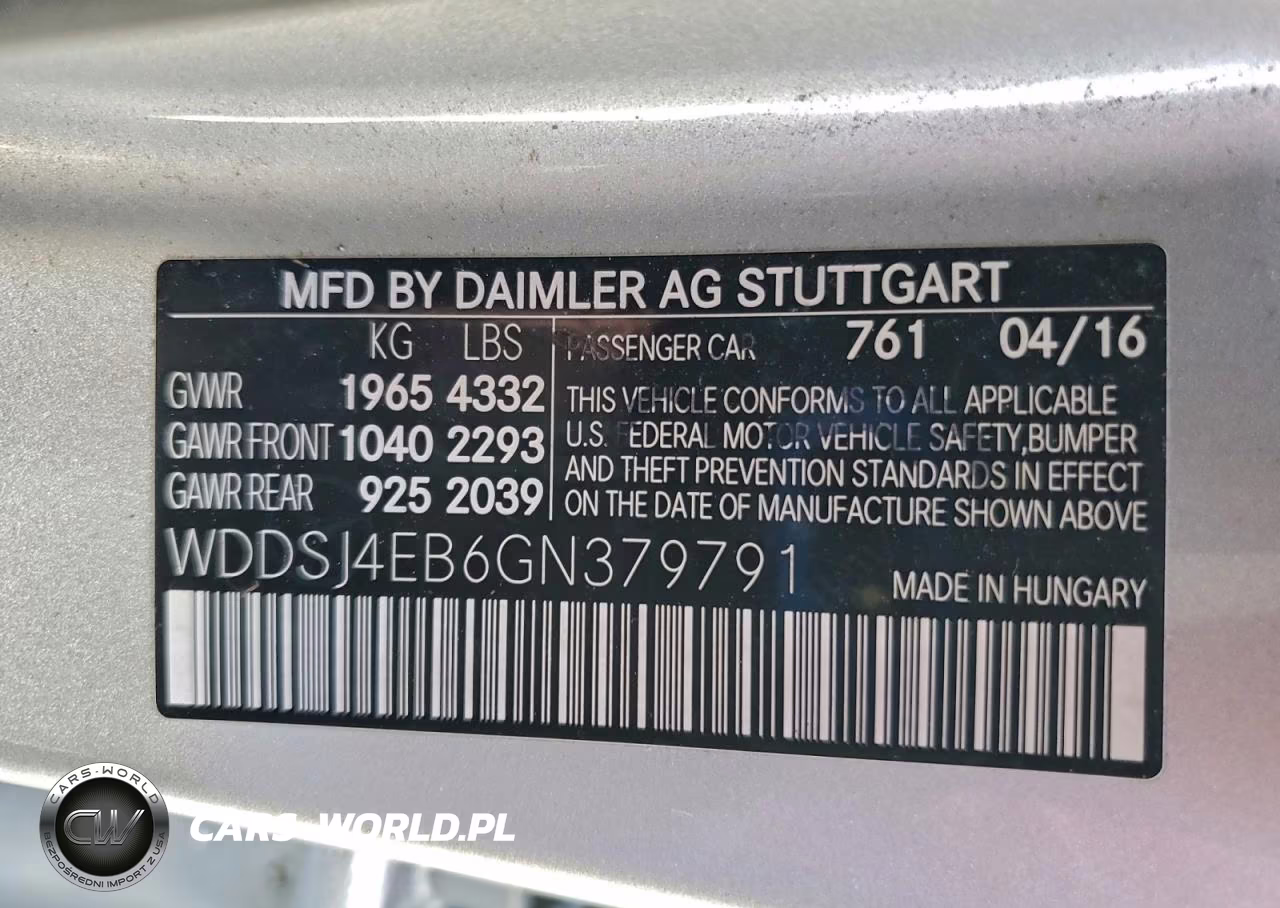 2016 Mercedes-Benz Cla 250 VIN:WDDSJ4EB6GN379791 - 12