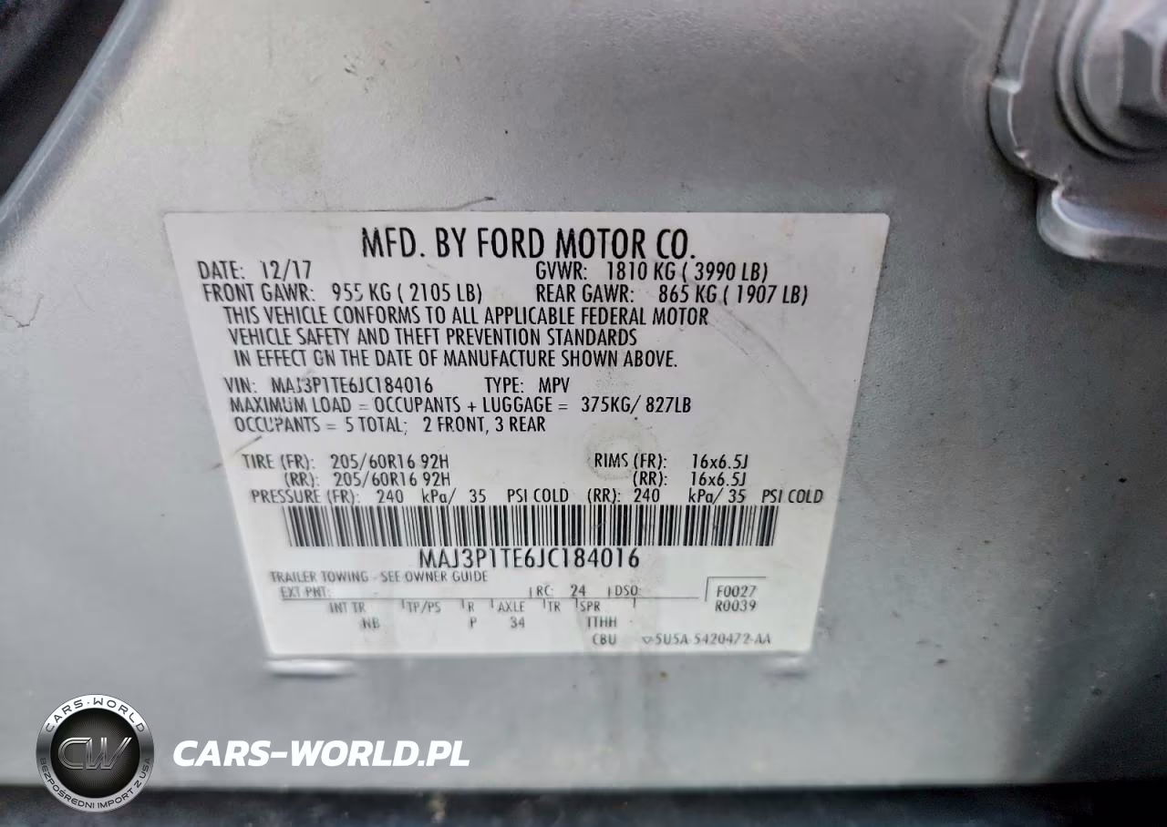 2018 Ford Ecosport Se VIN:MAJ3P1TE6JC184016 - 13