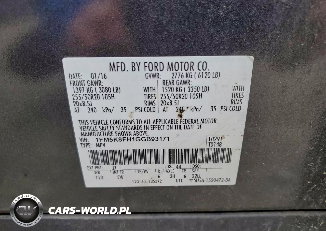 2016 Ford Explorer Limited VIN:1FM5K8FH1GGB93171 - 14