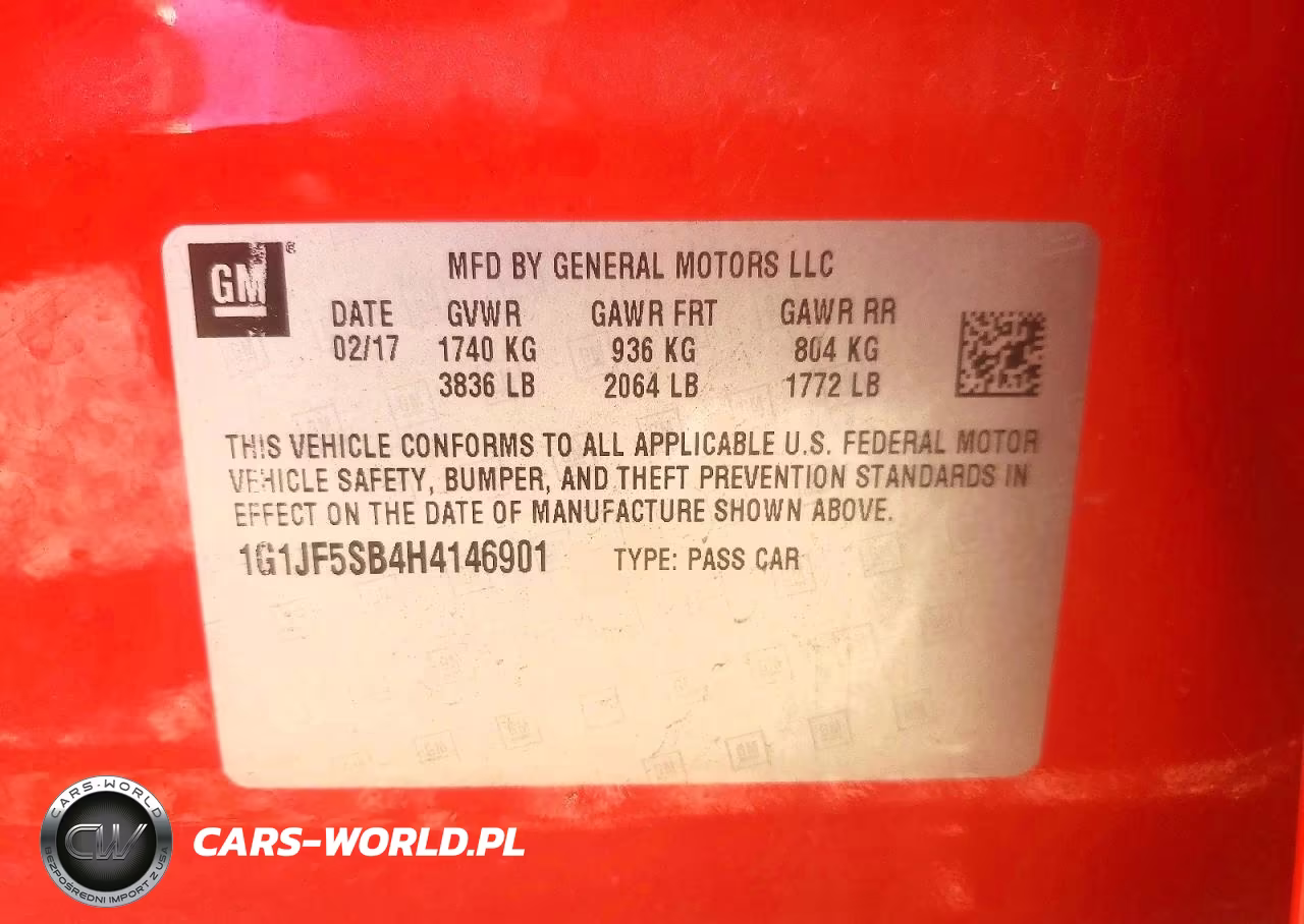 2017 Chevrolet Sonic Premier VIN:1G1JF5SB4H4146901 - 12