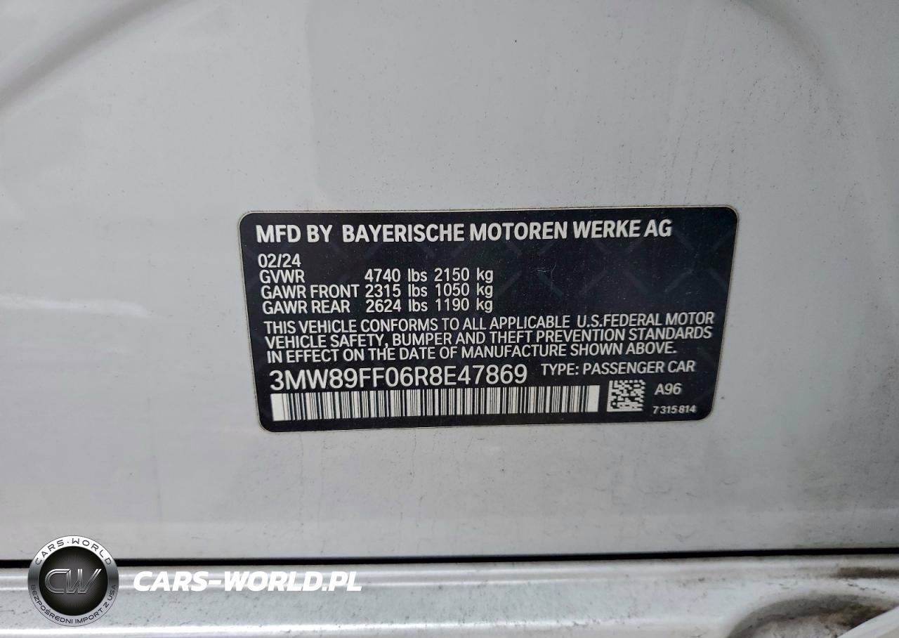 2024 BMW 330Xi VIN:3MW89FF06R8E47869 - 12