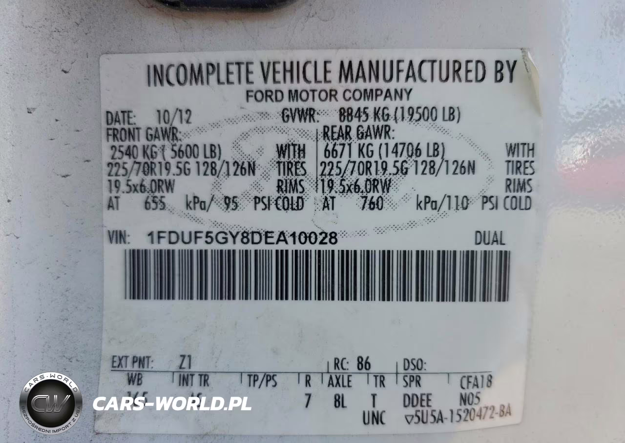 2013 Ford F550 Flatbed Truck VIN:1FDUF5GY8DEA10028 - 13