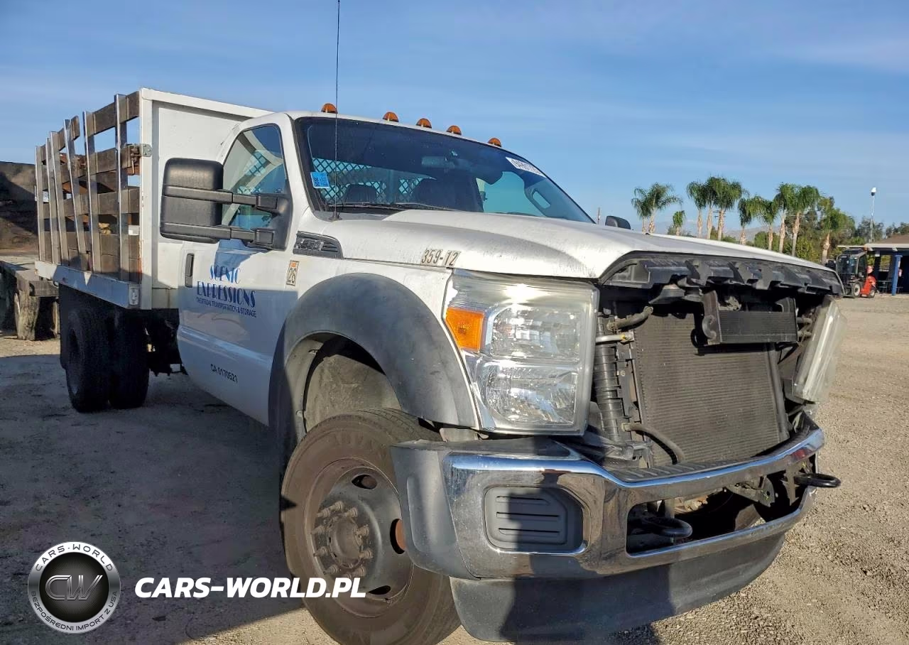 2013 Ford F550 Flatbed Truck VIN:1FDUF5GY8DEA10028 - 4
