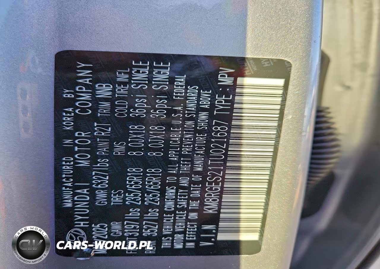 2026 Hyundai Palisade Sel Convenience VIN:KM8RGES21TU021687 - 14
