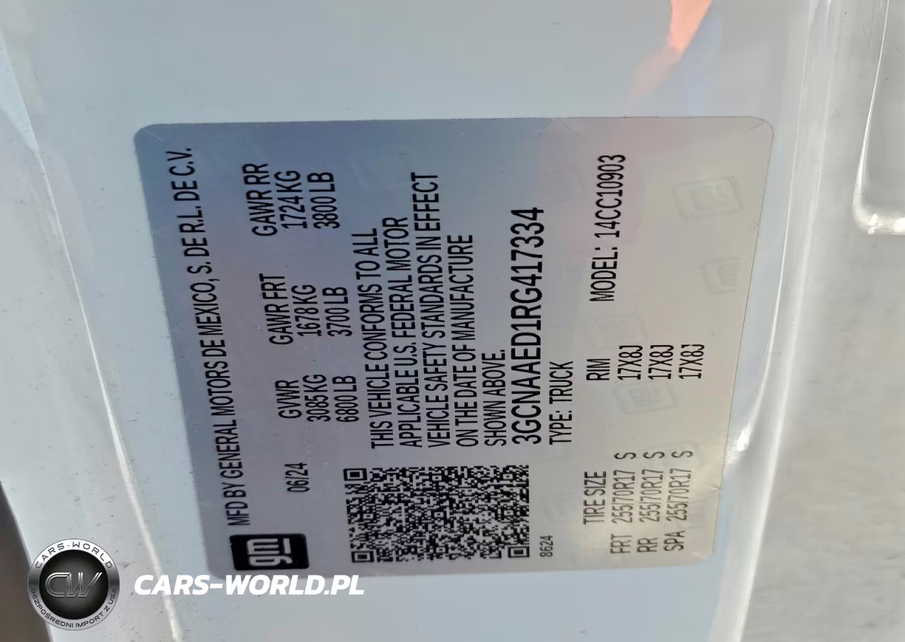 2024 Chevrolet Silverado C1500 VIN:3GCNAAED1RG417334 - 13