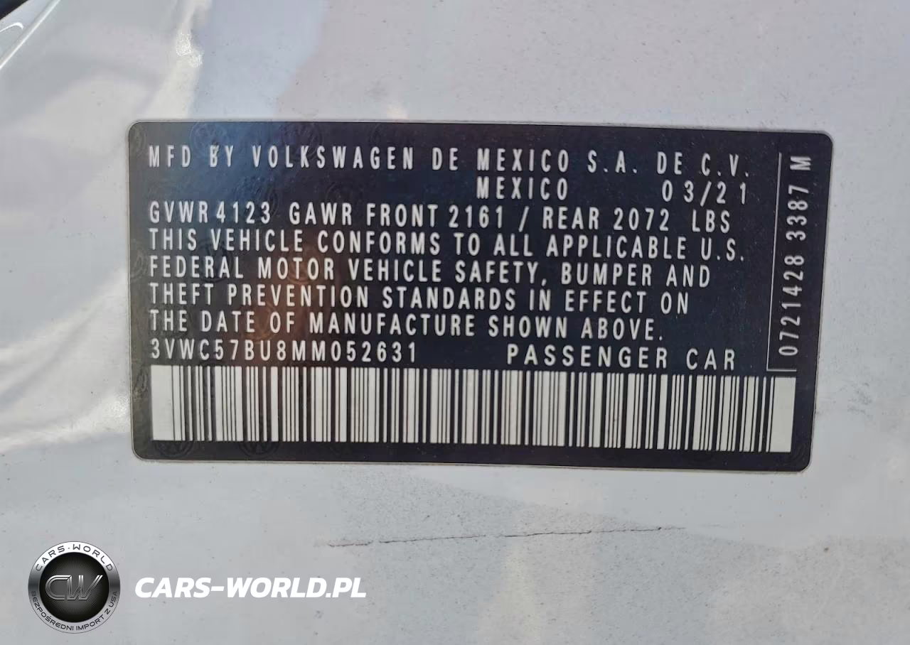 2021 Volkswagen Jetta S VIN:3VWC57BU8MM052631 - 12