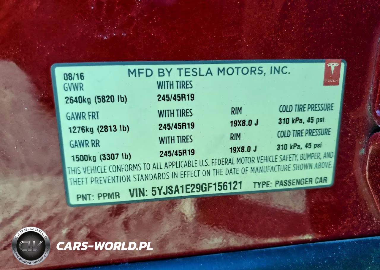 2016 Tesla Model S VIN:5YJSA1E29GF156121 - 12