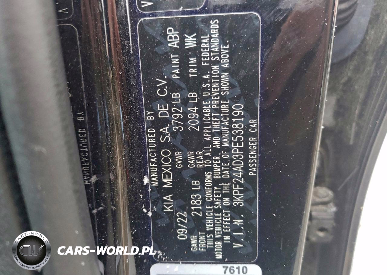 2023 Kia Forte Lx VIN:3KPF24AD3PE538190 - 13