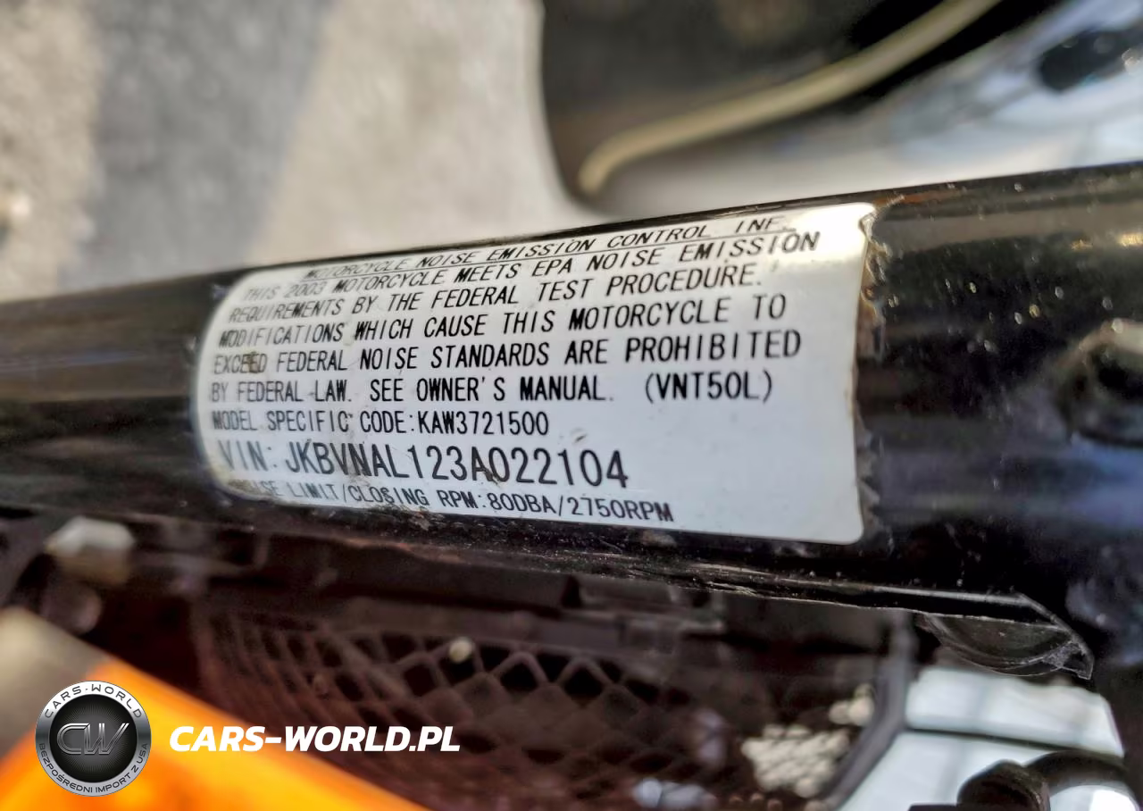 2003 Kawasaki Vn1500 L VIN:JKBVNAL123A022104 - 9