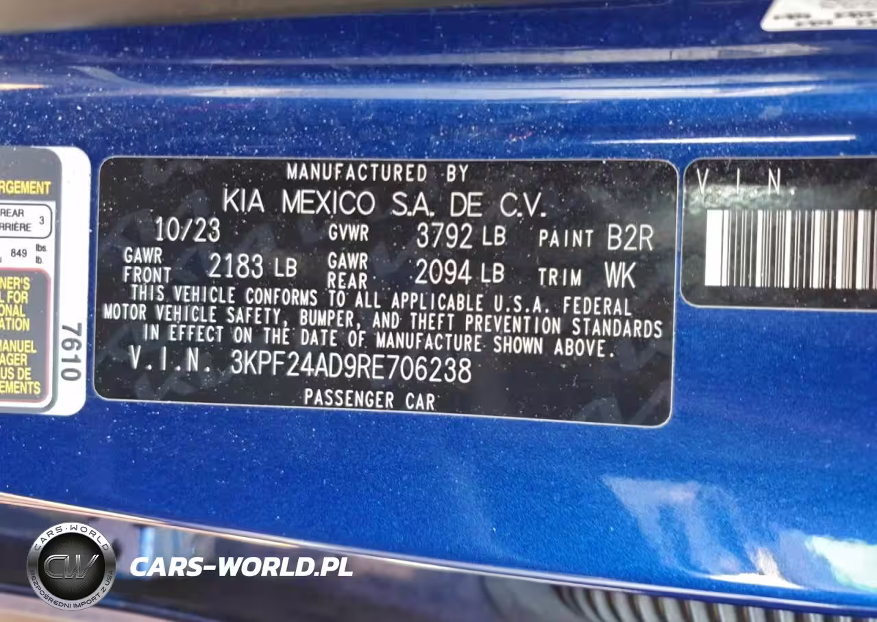 2024 Kia Forte VIN:3KPF24AD9RE706238 - 12