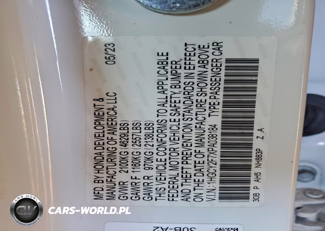 2023 Honda Accord Hybrid Sport-L VIN:1HGCY2F7XPA038184 - 13