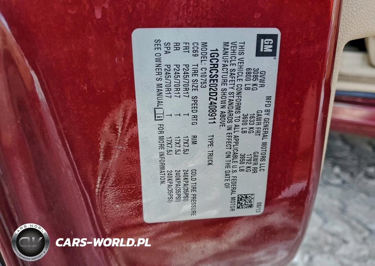 2013 Chevrolet Silverado C1500 Lt VIN:1GCRCSE02DZ408911 - 12