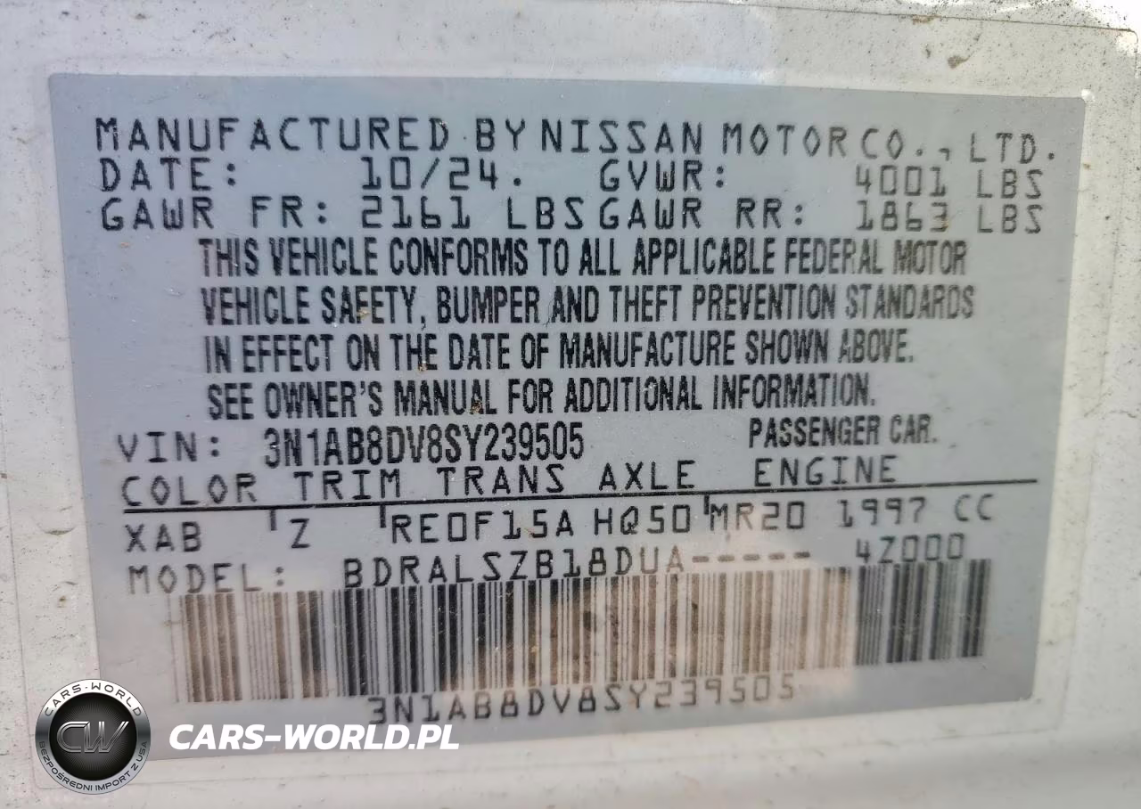 2025 Nissan Sentra Sr VIN:3N1AB8DV8SY239505 - 12