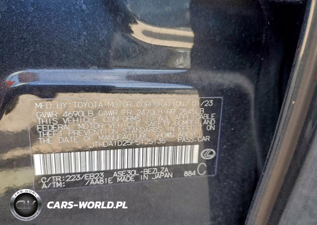 2023 Lexus Is 300 VIN:JTHDA1D25P5125135 - 13