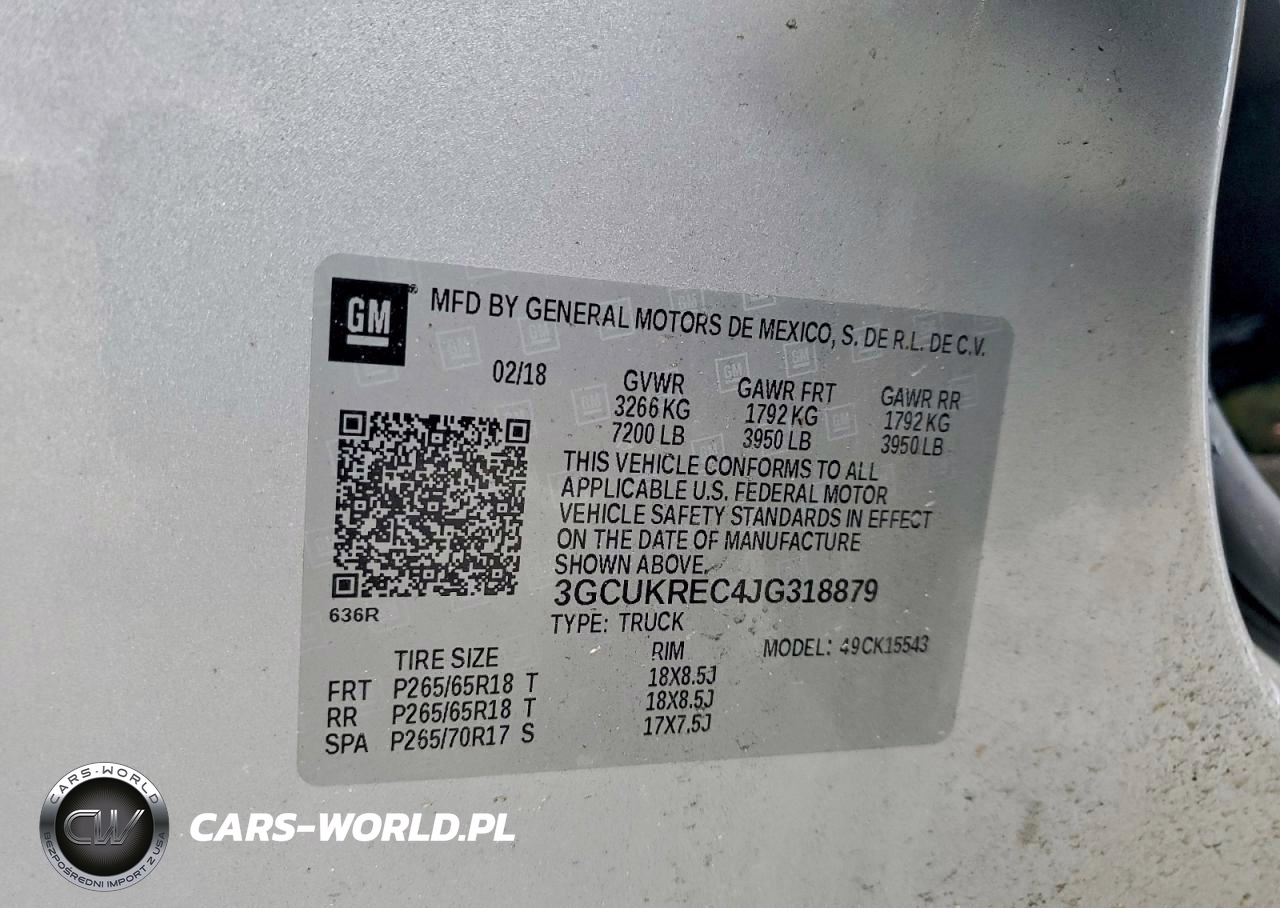 2018 Chevrolet Silverado K1500 Lt VIN:3GCUKREC4JG318879 - 12