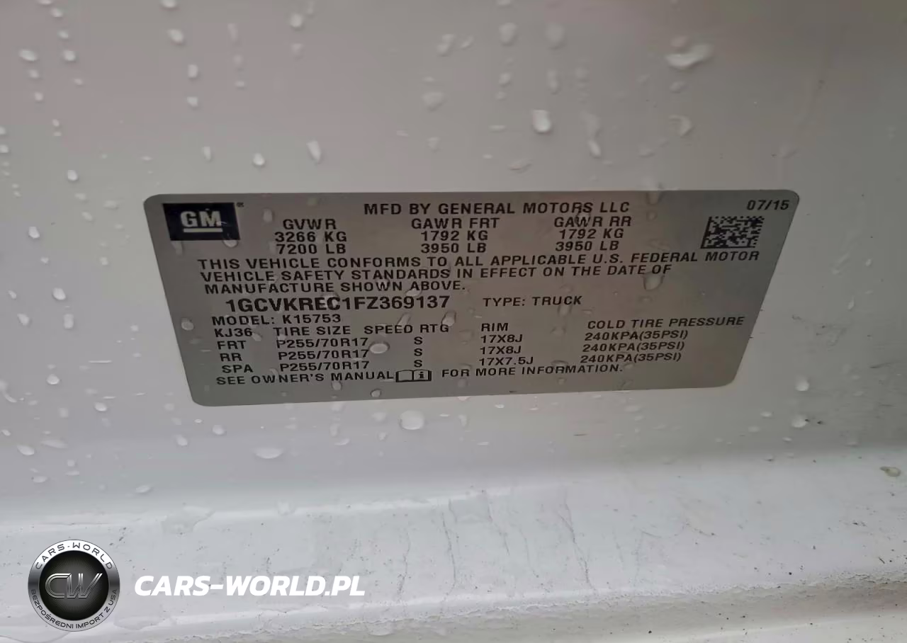2015 Chevrolet Silverado K1500 Lt VIN:1GCVKREC1FZ369137 - 12