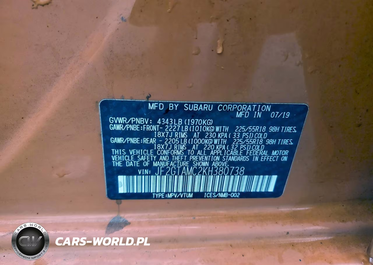 2019 Subaru Crosstrek Limited VIN:JF2GTAMC2KH380738 - 14