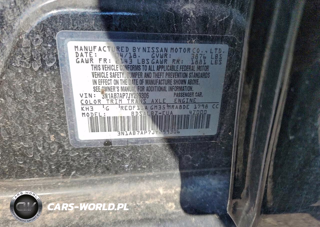 2018 Nissan Sentra S VIN:3N1AB7AP7JY299306 - 12