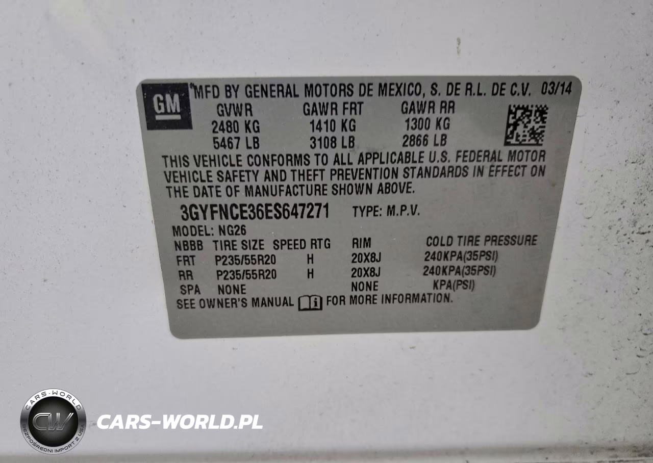 2014 Cadillac Srx Performance Collection VIN:3GYFNCE36ES647271 - 13