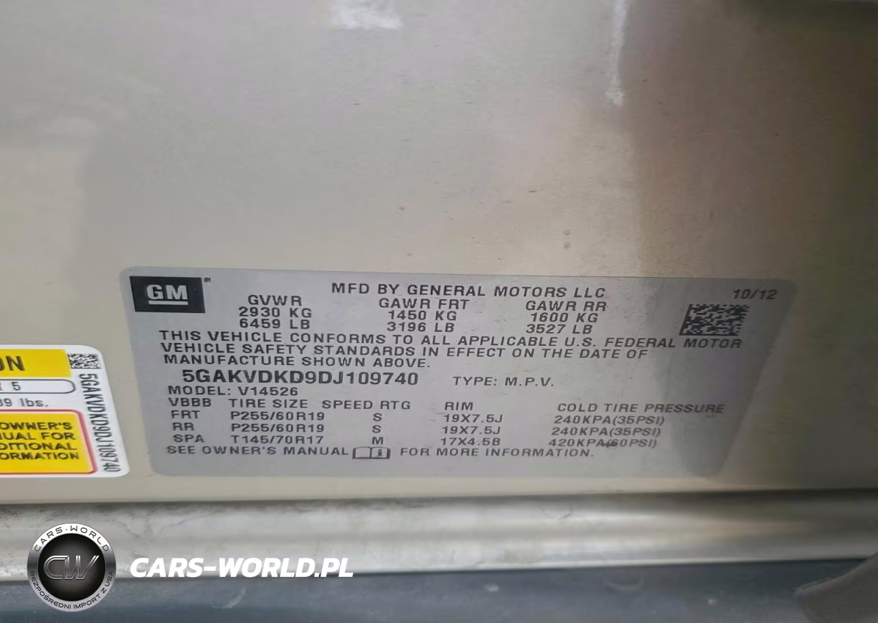 2013 Buick Enclave VIN:5GAKVDKD9DJ109740 - 12