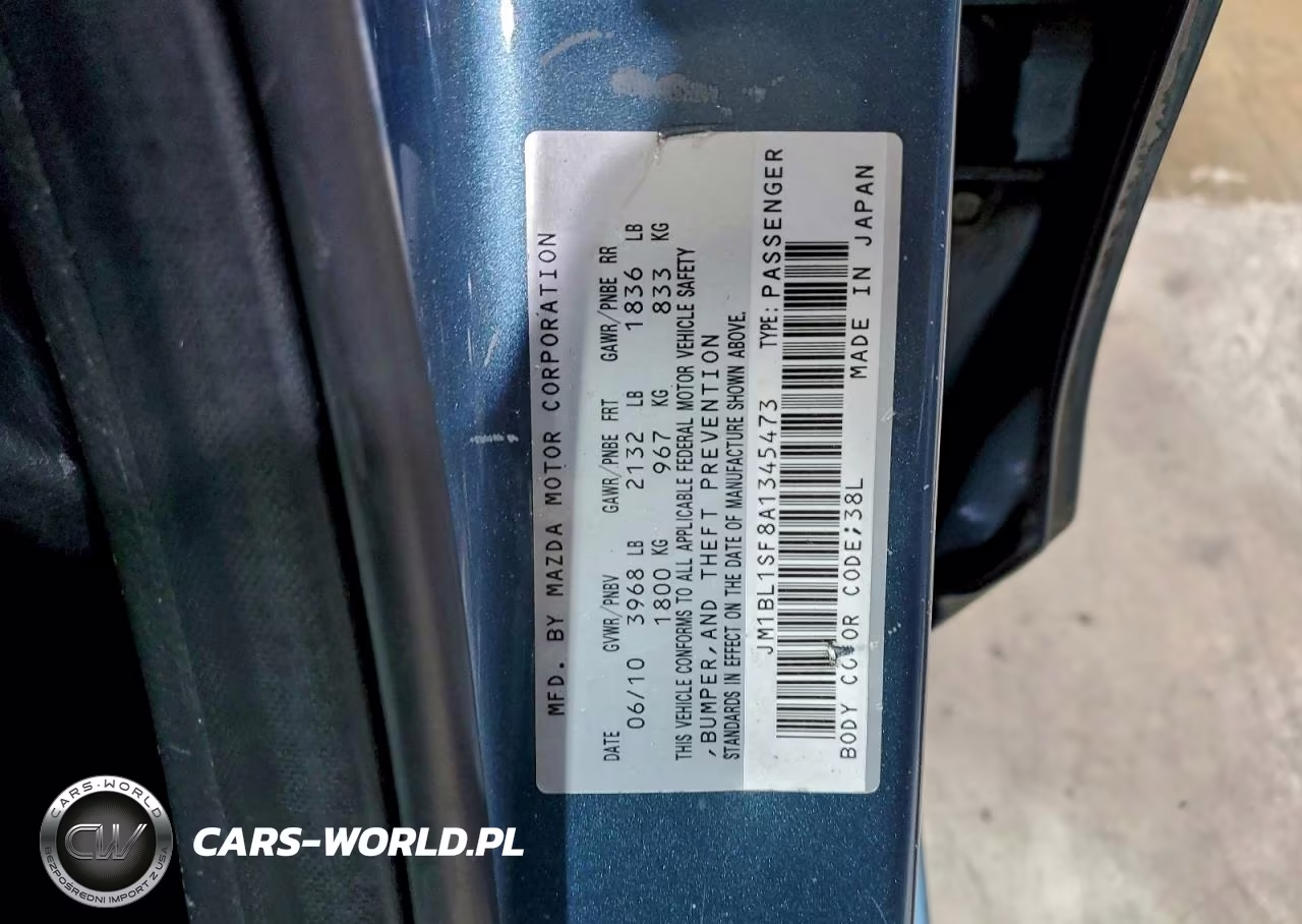 2010 Mazda 3 I VIN:JM1BL1SF8A1345473 - 12