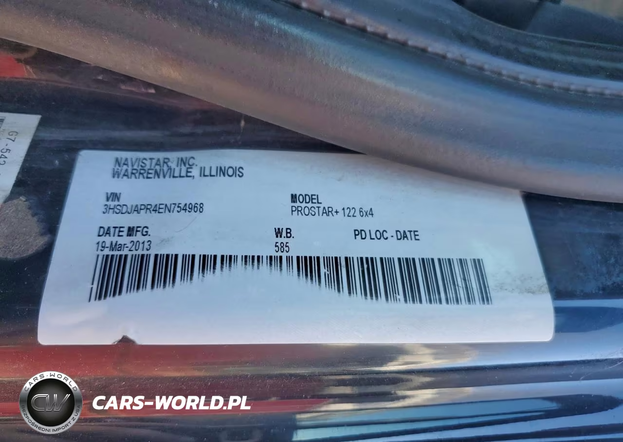 2014 International Prostar Semi Truck VIN:3HSDJAPR4EN754968 - 10