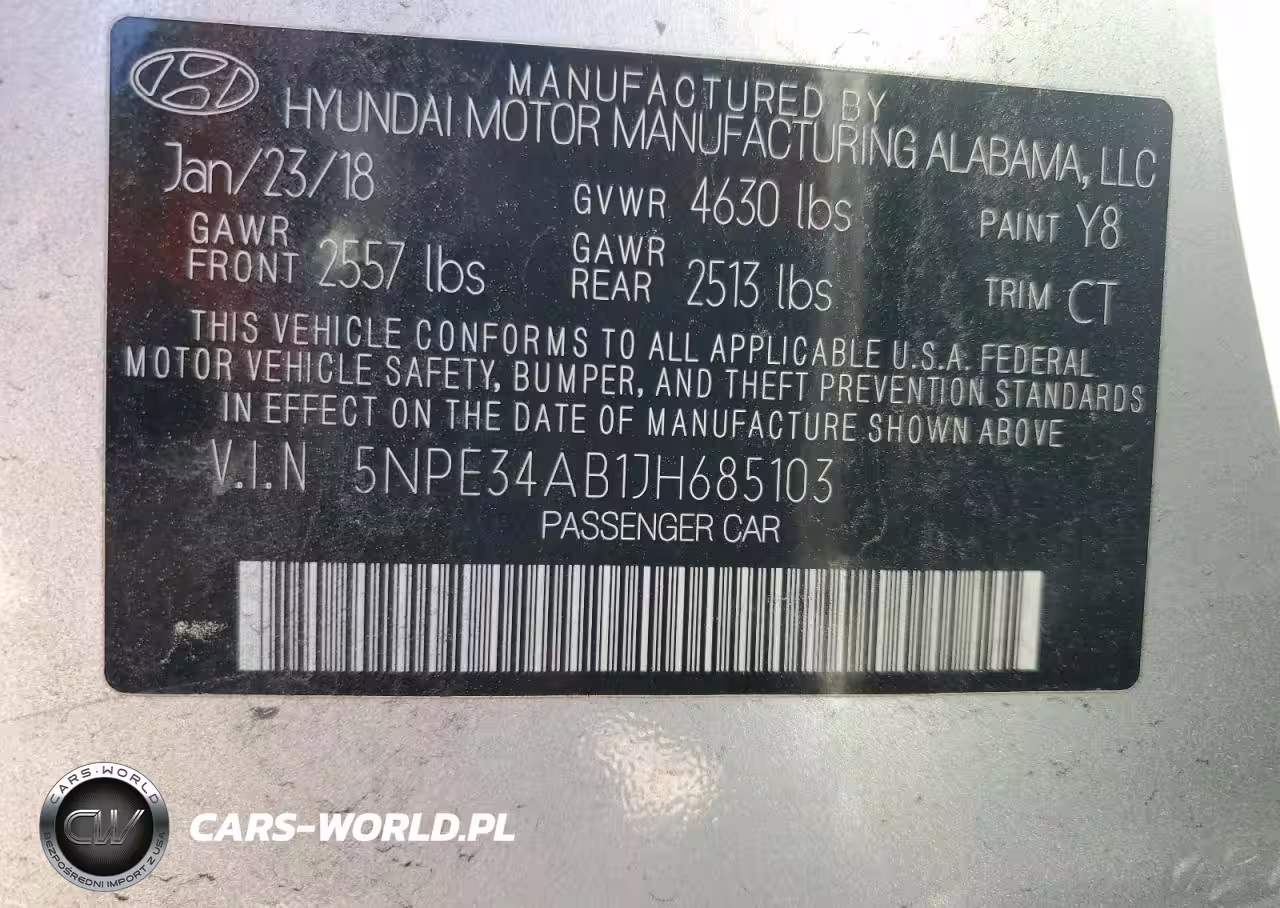 2018 Hyundai Sonata Sport VIN:5NPE34AB1JH685103 - 13