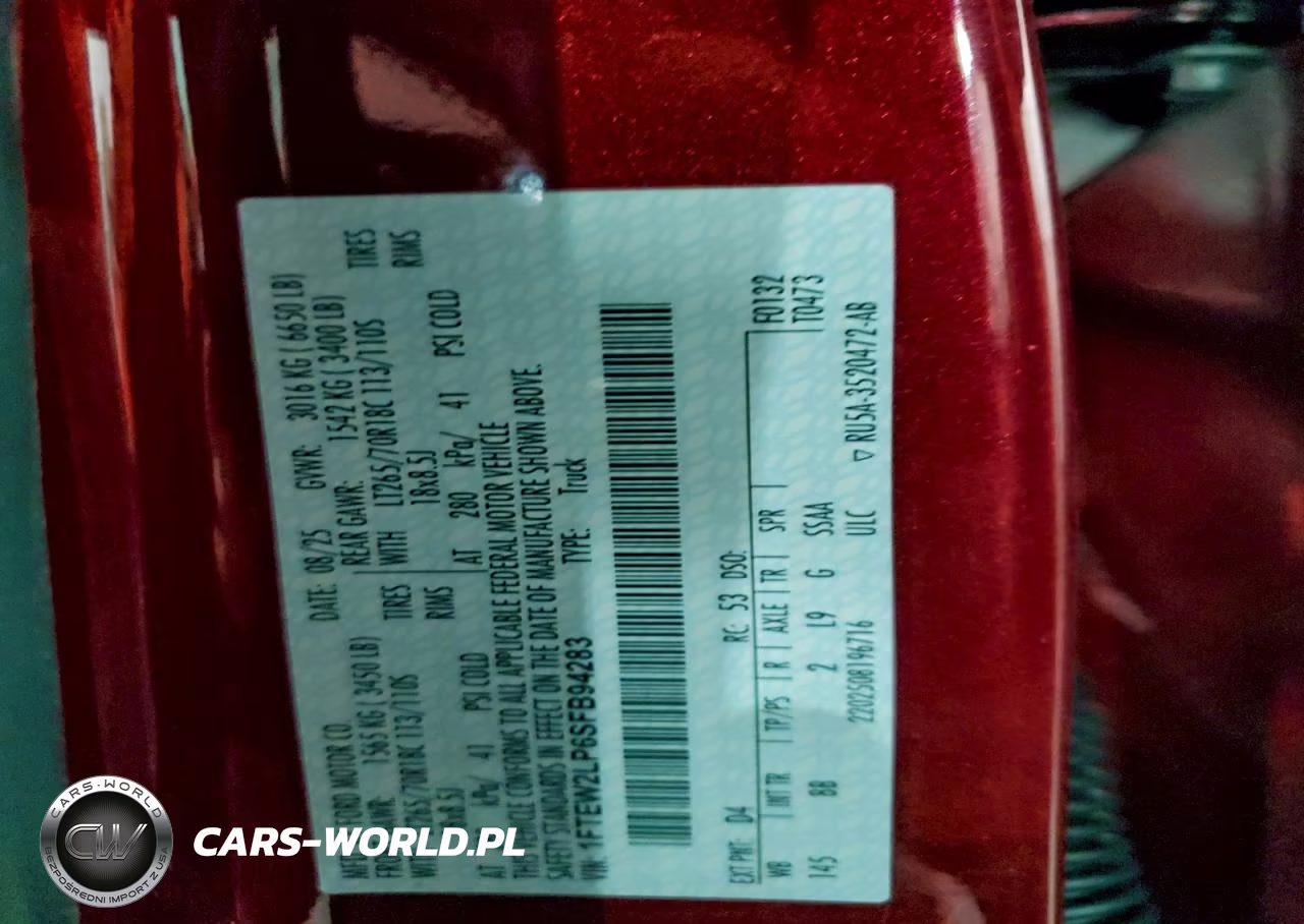 2025 Ford F150 Stx VIN:1FTEW2LP6SFB94283 - 12
