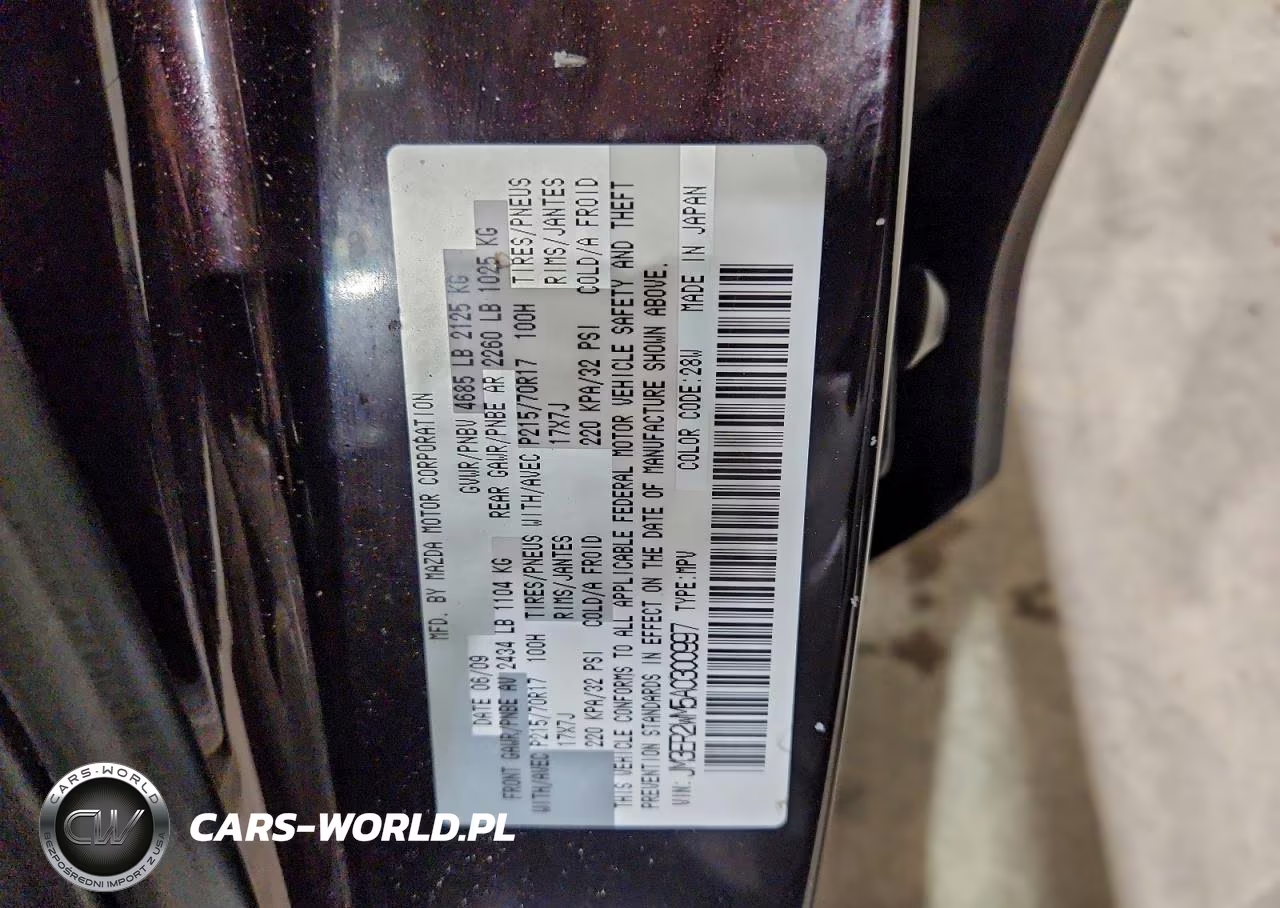 2010 Mazda Cx-7 VIN:JM3ER2WM5A0300997 - 12