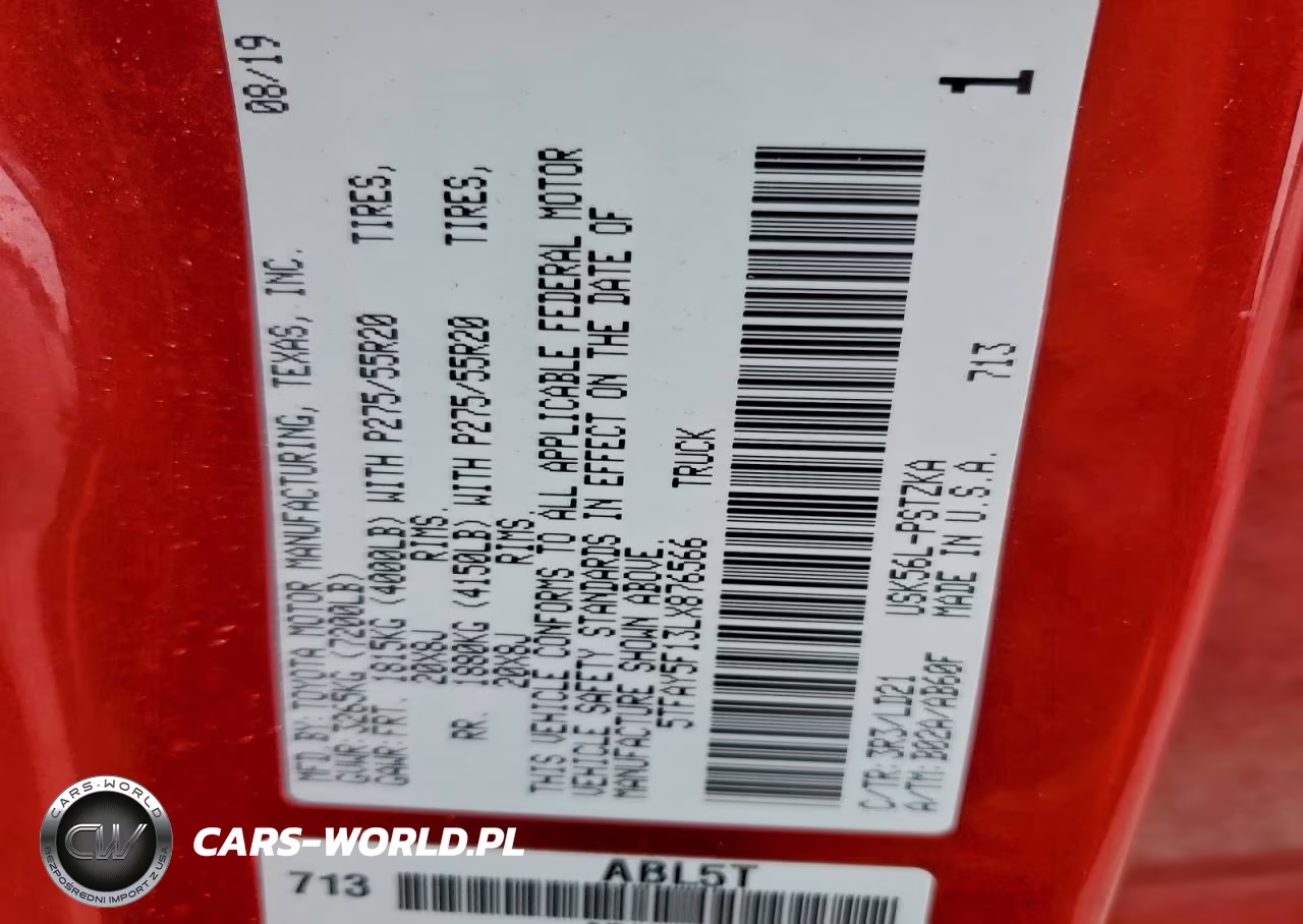 2020 Toyota Tundra Crewmax 1794 VIN:5TFAY5F13LX876566 - 12