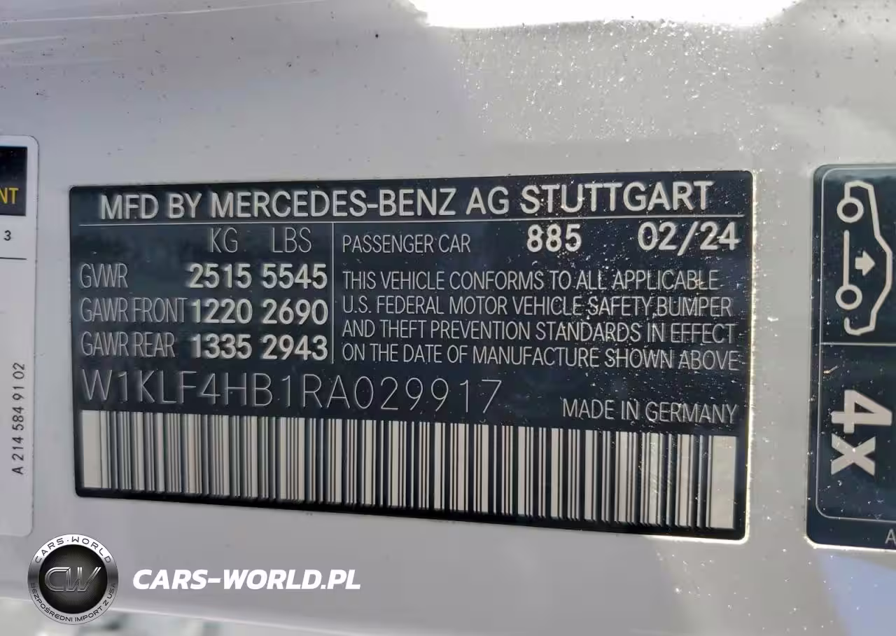 2024 Mercedes-Benz E 350 4Matic VIN:W1KLF4HB1RA029917 - 12