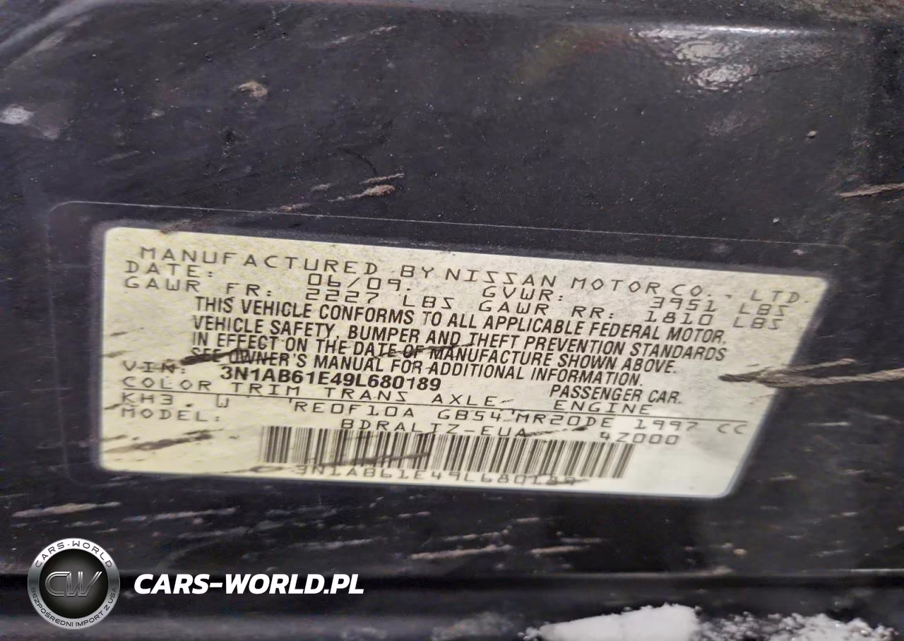 2009 Nissan Sentra 2.0 VIN:3N1AB61E49L680189 - 13