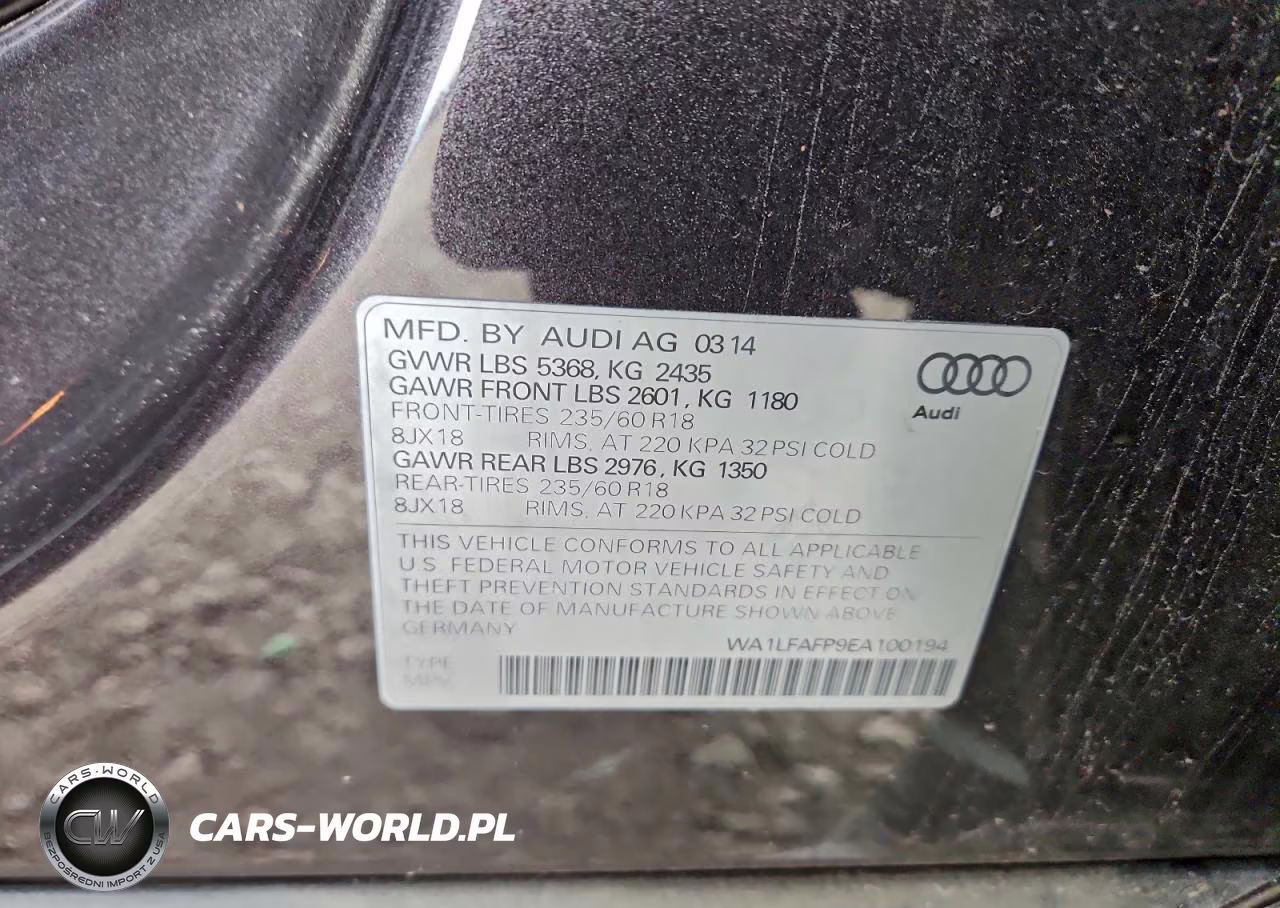 2014 Audi Q5 Premium Plus VIN:WA1LFAFP9EA100194 - 12