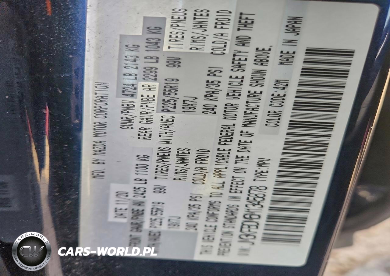 2021 Mazda Cx-5 Grand Touring VIN:JM3KFBDM6M1345878 - 13