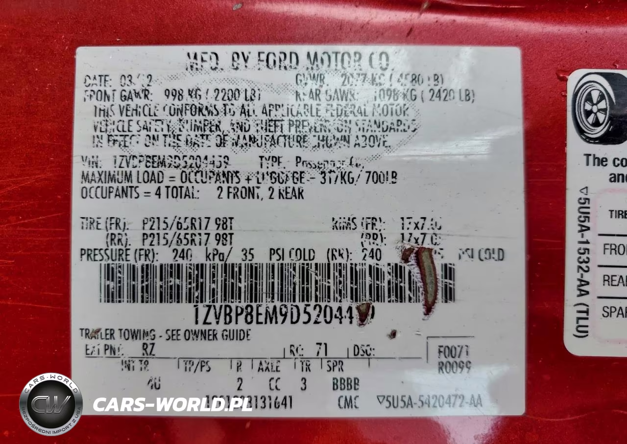 2013 Ford Mustang VIN:1ZVBP8EM9D5204459 - 12