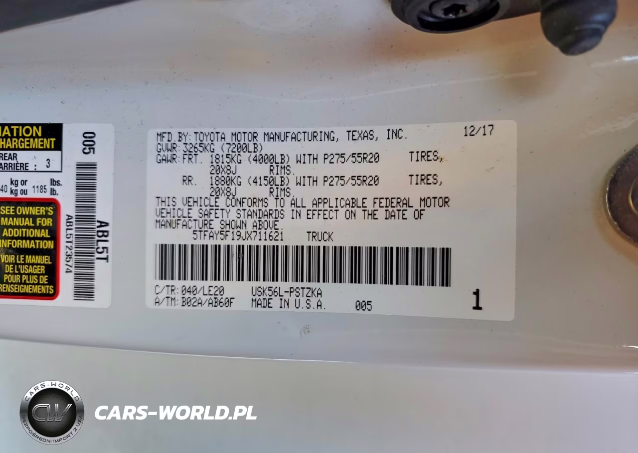 2018 Toyota Tundra Crewmax 1794 VIN:5TFAY5F19JX711621 - 12