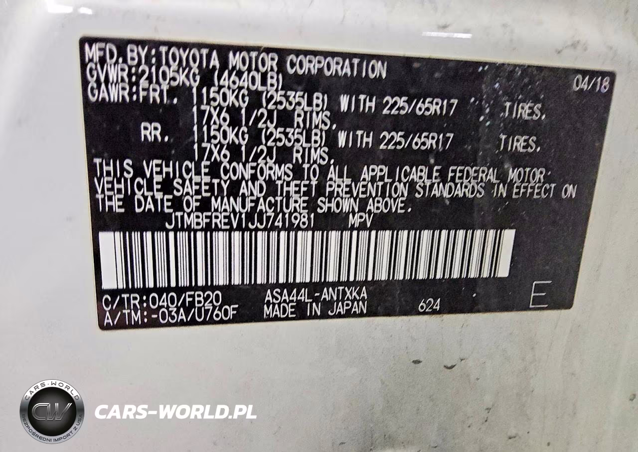 2018 Toyota Rav4 Le VIN:JTMBFREV1JJ741981 - 12