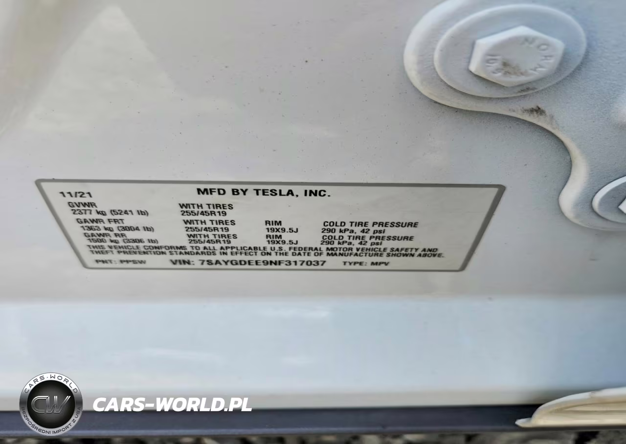 2022 Tesla Model Y VIN:7SAYGDEE9NF317037 - 12