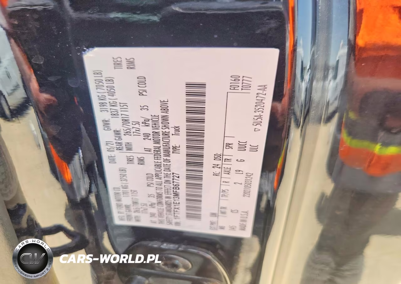 2021 Ford F150 Xl VIN:1FTFX1E13MFB67727 - 12