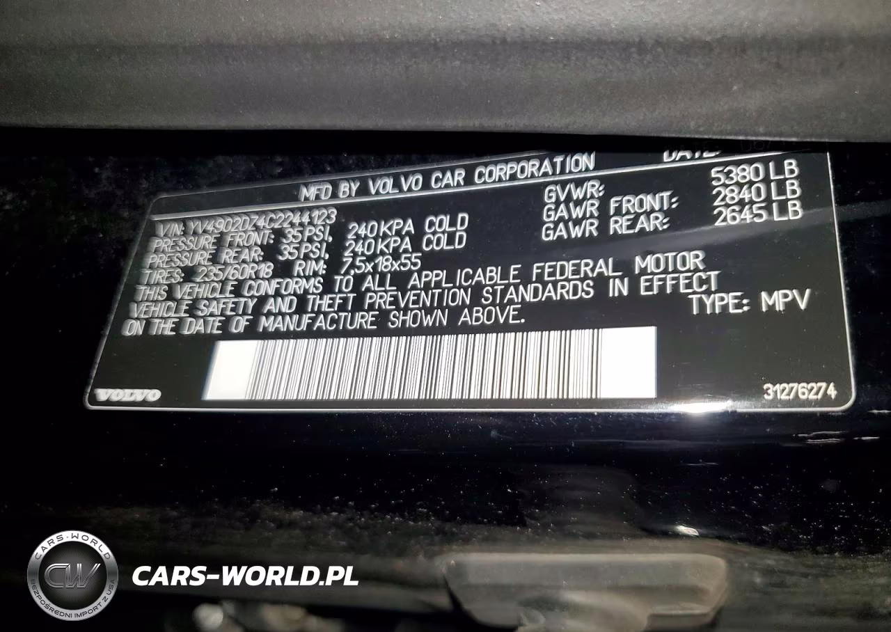 2012 Volvo Xc60 T6 VIN:YV4902DZ4C2244123 - 13