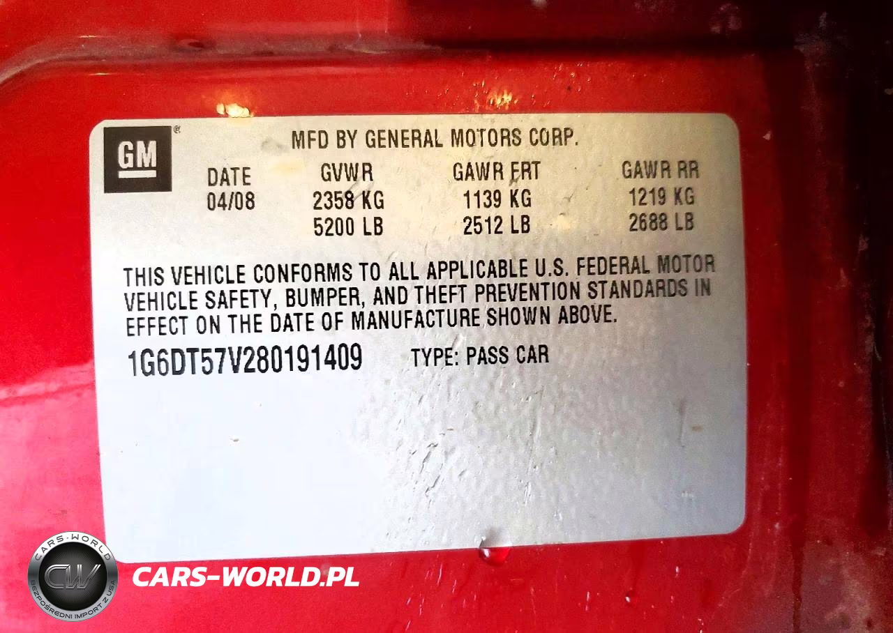 2008 Cadillac Cts Hi Feature V6 VIN:1G6DT57V280191409 - 12